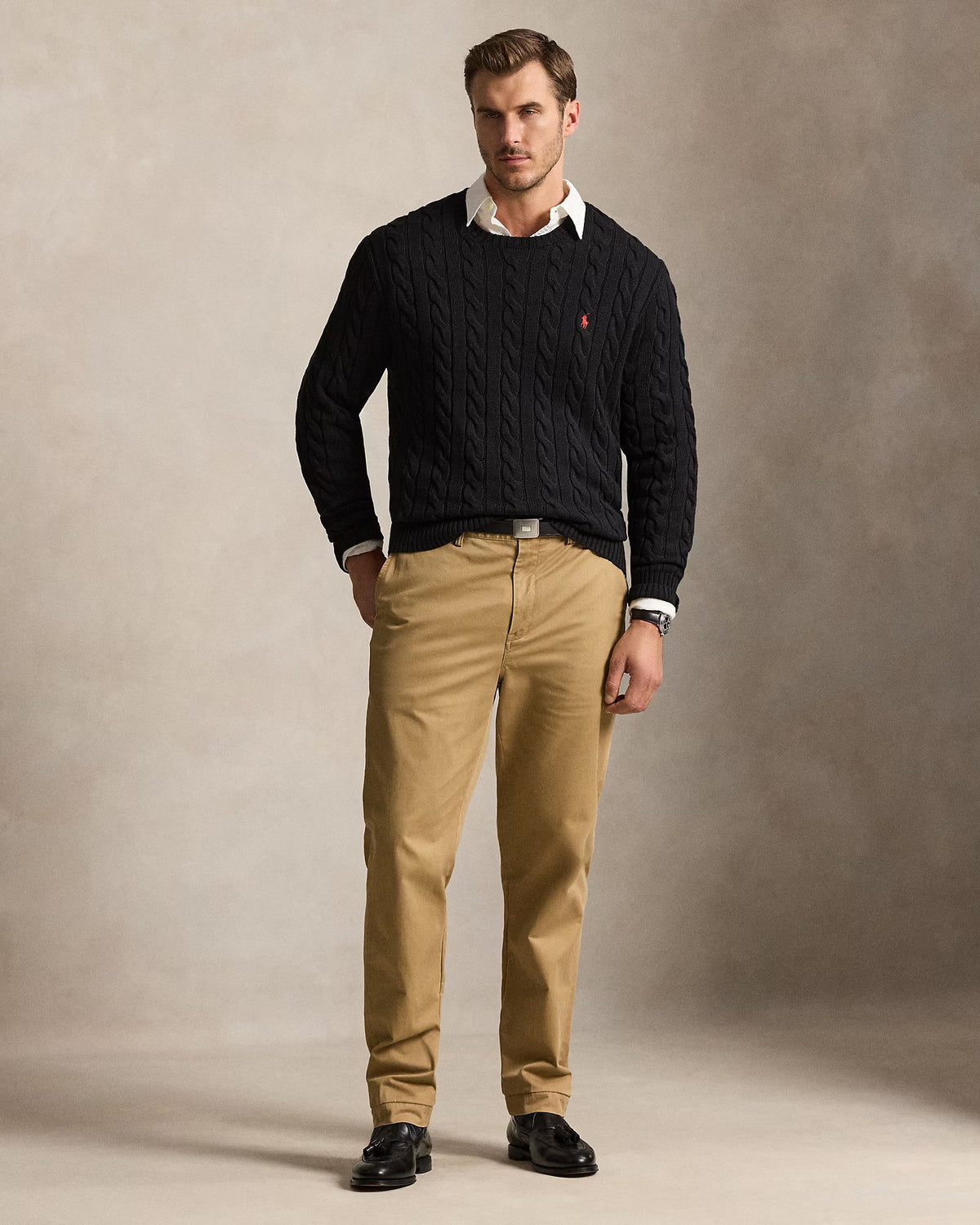 Cable-Knit Jumper & Quilted Gilet Set