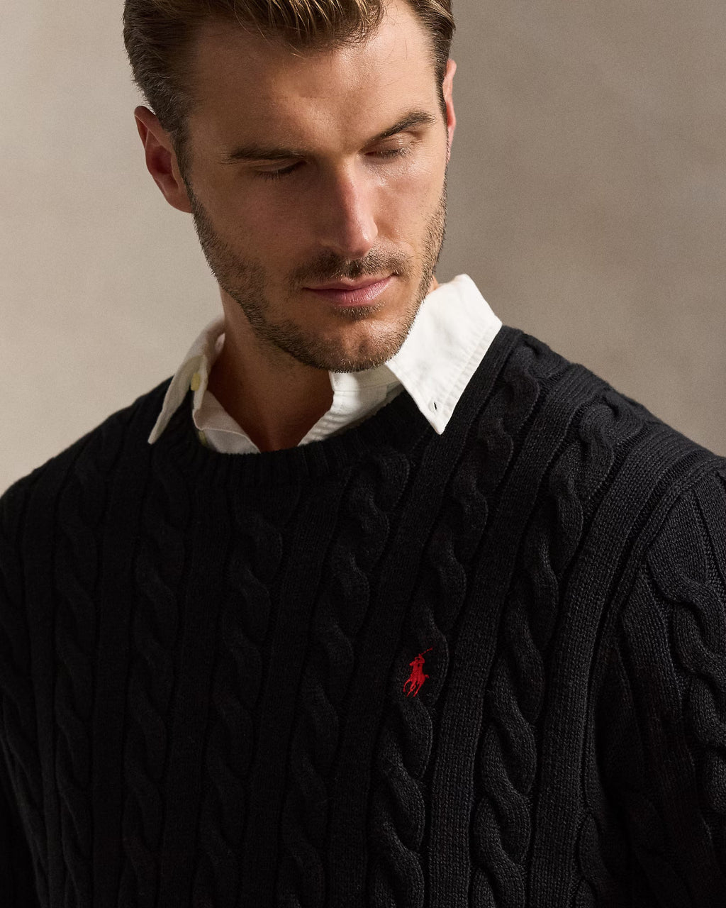 Cable-Knit Jumper & Quilted Gilet Set