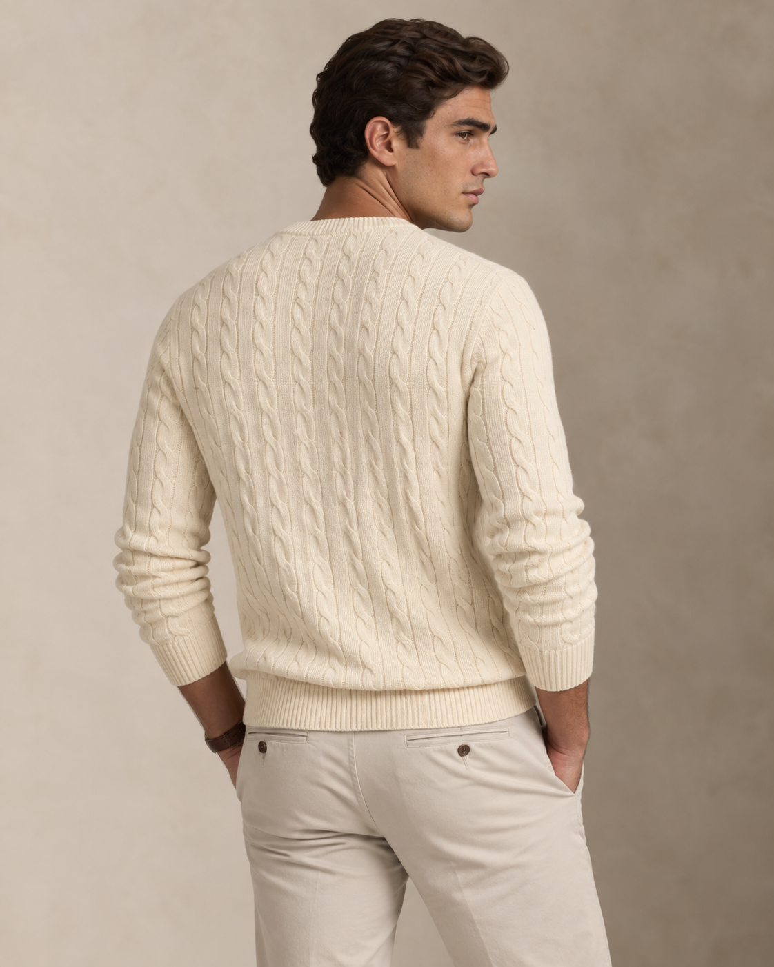 Cable-Knit Jumper & Quilted Gilet Set