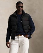 Cable-Knit Jumper & Quilted Gilet Set