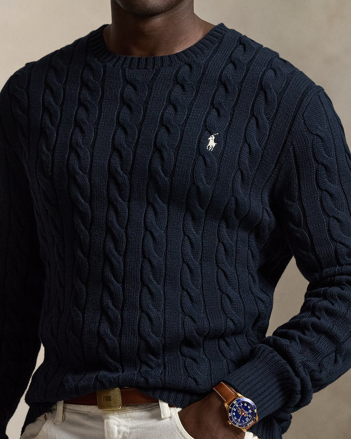 Cable-Knit Jumper & Quilted Gilet Set